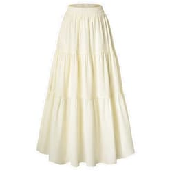 Scarlet Darkness Maxi Long Skirts for Women Summer Flowy Renaissance Skirt with Pockets