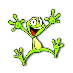 SMJ Designs Green Frog Jumping Car Stickers Decals Waterproof Car Styling Bumper Stickers For Car Body Door Window Stickers Vinyl 5