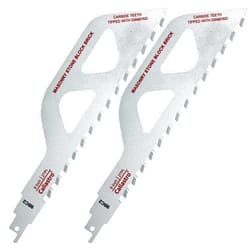 Caliastro 9-Inch Brick, Masonry, Aerated Concrete, Engineered Stone Cutting Reciprocating Saw Blade - Caliastro 2-Pack
