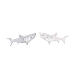 Jamber Jewels Shark Stud Earrings in Sterling Silver - Jamber Jewels