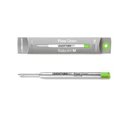 LEUCHTTURM1917 - Ballpoint Pen Parker Style Refills for Drehgriffel Nr 1 - Document Proof ISO 15727-2 (2 Pack, Medium Point, Green)