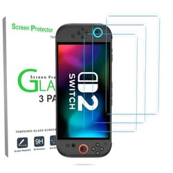 amFilm Tempered Glass Screen Protector Compatible with Nintendo Switch 2 7.9