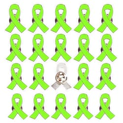Alodidae 25 Pcs Awareness Ribbon Pins for Cancer & Disease