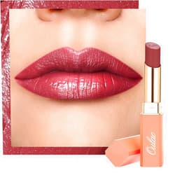 Oulac Plum Lipsticks for Women, Burgundy Matte Lipstick, Full Coverage Lip Color, Satin Matte Finish, Cream Texture, Hydrating, Infused with Hyaluronic Acid, Vegan & Clean Beauty 4g SG08 Bianca