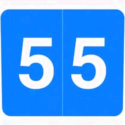 Www.filingsupplies.com V.A. Hospital/Barkley Systems Numeric Label - FNVAM Series (Rolls) - 5 - Blue