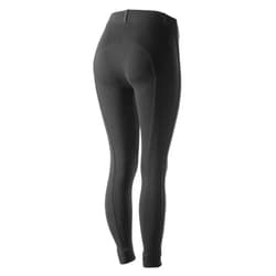 HORZE Ella Women's English Riding Pull-On Schooling Breeches with ALOS Leather Knee Patches | Size Charts in Images