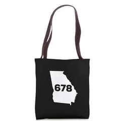 678 Vintage Georgia Gifts 678 Area Code Georgia Tote Bag