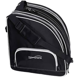 TOPOWN Ice Skate Bag Roller Skates Bag for Men Inline Skate Bag for Women Roller Skate Bag Premium Black Ice Skate Bag Rose Red Rollerblades Bag