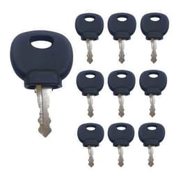 MIKMAYTOO Ignition Keys 14707 5755124 8035807 8U-9569 14603 for Hamm Bomag Volvo Bobcat Caterpillar JCB New Holland Dynapac Terex Skytrak (14707)