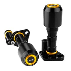 Uubik Motorbike Frame Slider Falling Protection for Honda Rebel 500 CMX 500 Rebel 300 CMX 300 2017-2023 Motorcycle Frame Sliders Engine Falling Protector Crash Sliders (Color : Gold A)