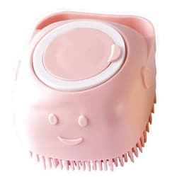 JACOB'S CAVE Jacobs Cave Pet Shampoo Massage Brush Silicone 2 in 1 Easy to Clean Dog Cat Scrubbing Bath time