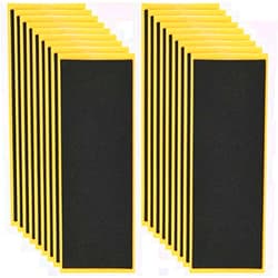ACFELLE Fingerboard Grip Tape, PRO Quality 8 Sheets Foam Black Wooden Mini Skateboard Strong Adhesive Stickers 110mm x 38mm (8)