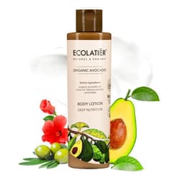 ECOLATIÈR Body Lotion with Organic Avocado – Deep Nutrition, 96.3% Natural, Vegan Moisturizer with Avocado & Olive Oils, Hydrating Lotion for Dry Skin, 8.5 Fl Oz - ECOLATIER