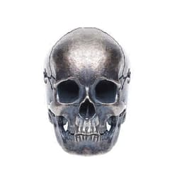 Forobb Skull Bead Charm Pendant for Necklace Bracelet 925 Sterling Silver Handcrafted Gothic Rock Punk Diablo Biker Retro [Standard 60001]