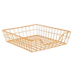 Juvale Gold File Organizer - Wire Paper Tray for Letters, Mails, Office Desk Supplies (12.7x10x2.7 Inch)