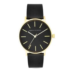 A｜X ARMANI EXCHANGE Women's Black Stainless Steel Mesh Watch (Model: AX5548)