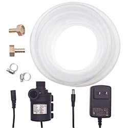 SENSTREE ZAOJIAO DC 12V Home Brew Little Pump, Solar Hot Water Circulation Brushless Pump 780L/H 206GPH 5M/16ft Low Noise + 10ft Food Grade Silicone Tubing + ETL Listed DC Power Supply Adapter