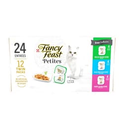 Fancy Feast Purina Fancy Feast Gourmet Wet Cat Food Variety Pack, Petites Gravy Collection, break-apart tubs, 24 servings - (Pack of 12) 2.8 oz. Tubs