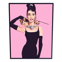YELLOWBIRD ART & DESIGN Audrey Hepburn Wall Art, Home Decor - 8x10 Pop Art Poster, Print - Contemporary Modern Room Decorations - Great Gift for Women, Her, Wife, Woman - Unframed PicturePhoto