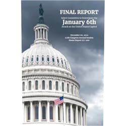 By House Select Committee to Investigate the January 6th Attack on the United States Capitol (Author), Bennie G. Thompson (Author), Liz Cheney (Author), Zoe Lofgren (Author), Adam Schiff (Author), Pete Aguilar (Author), Stephanie N. Murphy (Author), Jamie Raskin (Author), Elaine G. Luria (Author), Adam Kinzinger (Author) & 9 more Format: Kindle Edition The January 6th Report: The final report of the bipartisan House Select Committee to Investigate the January 6th Attack on the United States Capitol