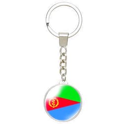 Ykonuyis Each Country National Flag Keychain Alloy Key Ring Double Sided Key Chain