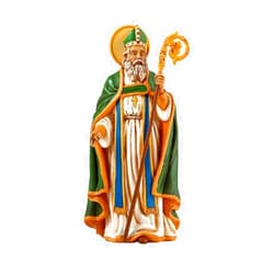 Avalon Gallery Toscana Collection Figurine Catholic Saints Statue Gift Boxed, 8-Inch, Saint Patrick