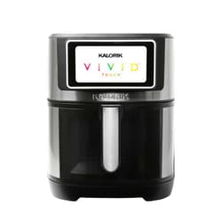 Kalorik VIVID TOUCH 7 Quart High-Resolution Touchscreen Air Fryer with Window, Stainless-Steel