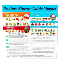 Tip perk Produce Storage Guide Magnet - How to Store Food Magnet for The Fridge, Fruit & Vegetable Cheat Sheet, Kitchen Organizer Magnetic Chart, Food Storage Chart, Kitchen Fridge Magnet