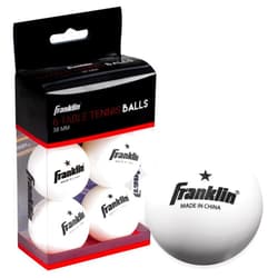 Franklin Sports Table Tennis Balls - White Table Tennis Balls - 38mm Official Weight Balls - One Star Professional Balls - 6 Pack Table Tennis Balls