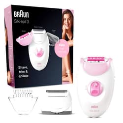 Braun Epilator Silk-epil 3 3-270, Hair Removal Device, Epilator for Women, Shaver & Trimmer, Hair Removal