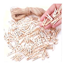 LOTIMOYIA Mini Clothes Pins for Photo, Small Clothespins 200 pcs 1