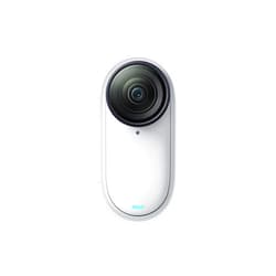 Insta360 GO 3S - 128 GB White GO 3S Camera Only 4K Tiny Portable Vlogging Camera, Hands-Free POVs, Mount Anywhere, Stabilization, 140 Min Battery Life, 10m Waterproof, Pet POV