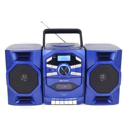 Emerson Portable CD Player Boombox with Cassette Player, Tape Recorder, AM/FM Radio, MP3 AUX Input, Detachable Speakers, AC/DC & Battery Operated – Stereo System for Home, Travel, Indoor & Outdoor Use
