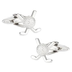 Cuff-Daddy Silver Golf Cuff Links with Presentation Box