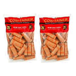 ATB 72 Pcs Preformed Quarter Tubes Paper Coin Wrapper Shotgun Roll