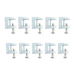 YIDU69Q 10 PCS Malleable Cast Iron Universal Beam Clamp, 3/4