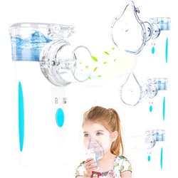 Naweti Nebulizer, Ultrasonic Mesh Nebulizer of Cool Mist, Ultrasonic Nebulizer with Self-Cleaning Function for Breathing Problems, Used at Home, Office, Travel