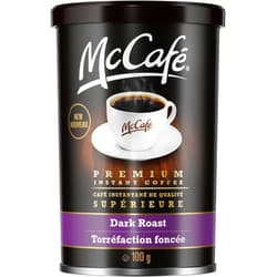 McCafe Premium Instant Coffee, Dark Roast, 100g/3.5 oz. Tin