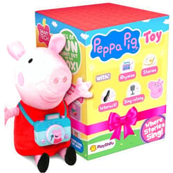Shifu PlayShifu Peppa Pig Toy | Gift a Magical Storytelling Experience! | an Interactive Plush that Sings, Tells Stories & Plays Rhymes | Adorable for Boys & Girls Ages 3–6