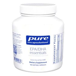 Pure Encapsulations EPA/DHA Essentials - Fish Oil Concentrate Supplement to Support Cardiovascular Health - Premium EPA & DHA Supplement with Omega 3-180 Softgel Capsules