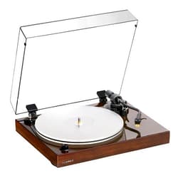 Fluance RT85N Reference High Fidelity Vinyl Turntable Record Player with Nagaoka MP-110 Cartridge, Acrylic Platter, Speed Control Motor, High Mass MDF Wood Plinth, Vibration Isolation Feet - Walnut