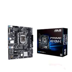 ASUS PRIME H510M-E LGA1200 (Intel® 11th/10th Gen) Micro-ATX motherboard (PCIe 4.0,M.2 slot, 1Gb LAN, DP,HDMI, D-Sub, USB 3.2 Gen 1, COM header, TPM header, 4K@60Hz)