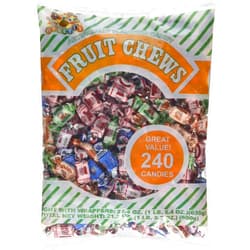 Albert's Chews Fruit Assorted Bag, 240 Piece, 21.2 Ounce