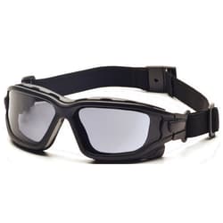 PYRAMEX I-Force Sporty Dual Pane Anti-Fog Goggle, Black Frame/Clear Anti-Fog Lens