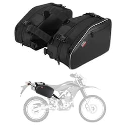 KEMIMOTO Motorcycle Saddlebags, Large Capacity Storage Saddlebags with Rain Covers for Motorcycle Dirt Bike Dual Sport Motorcross Motorbike Racing Mountain Off-Road 24L