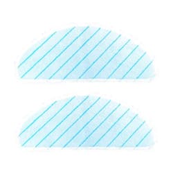 QIAOPENGHUI 2 Pieces Of Ultra-fine Fiber Pads, Vacuum Cleaner Washable Cleaning Cloth Sweeper Replacement Parts Mop Pads Compatible For Yeedi Vac 2 Pro Robot