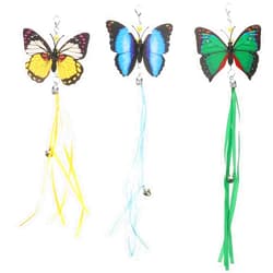 FRCOLOR 3Pcs Cat Teaser Replacement Head Cat Fishing Pole Toy Refills Cats Teaser Toys Interactive Cat Toy Cat Wand Toy Attachment DIY Cat Teaser Wand Stick