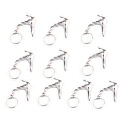AAProTools Set of 10 Pcs Speculum Keychain Stainless Steel - Gift for Doctor & Midwife