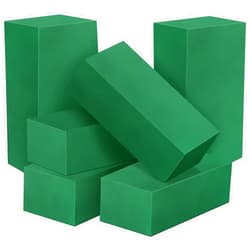 Audab 6 Pcs Floral Foam Blocks for Flower Arrangement, Wet and Dry Green Floral Foam for Wedding, Birthdays, Home Decorations (Small Size 5.5” L x 3.1” W x 1.7” H)