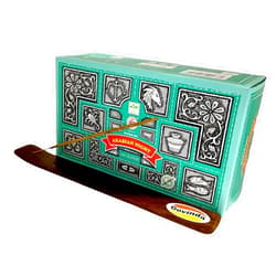 Govinda Incense Stick Holder Bundle with Satya Bangalore (BNG) Super Hit Arabian Night Incense Sticks - 12 Boxes x 15 Grams